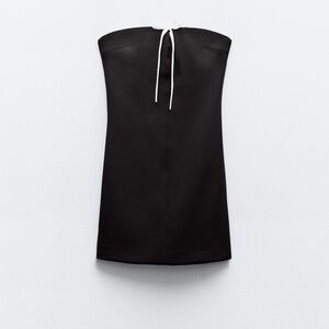 🖤NWT - ZARA BLACK MINI CONTRAST DRESS 🖤